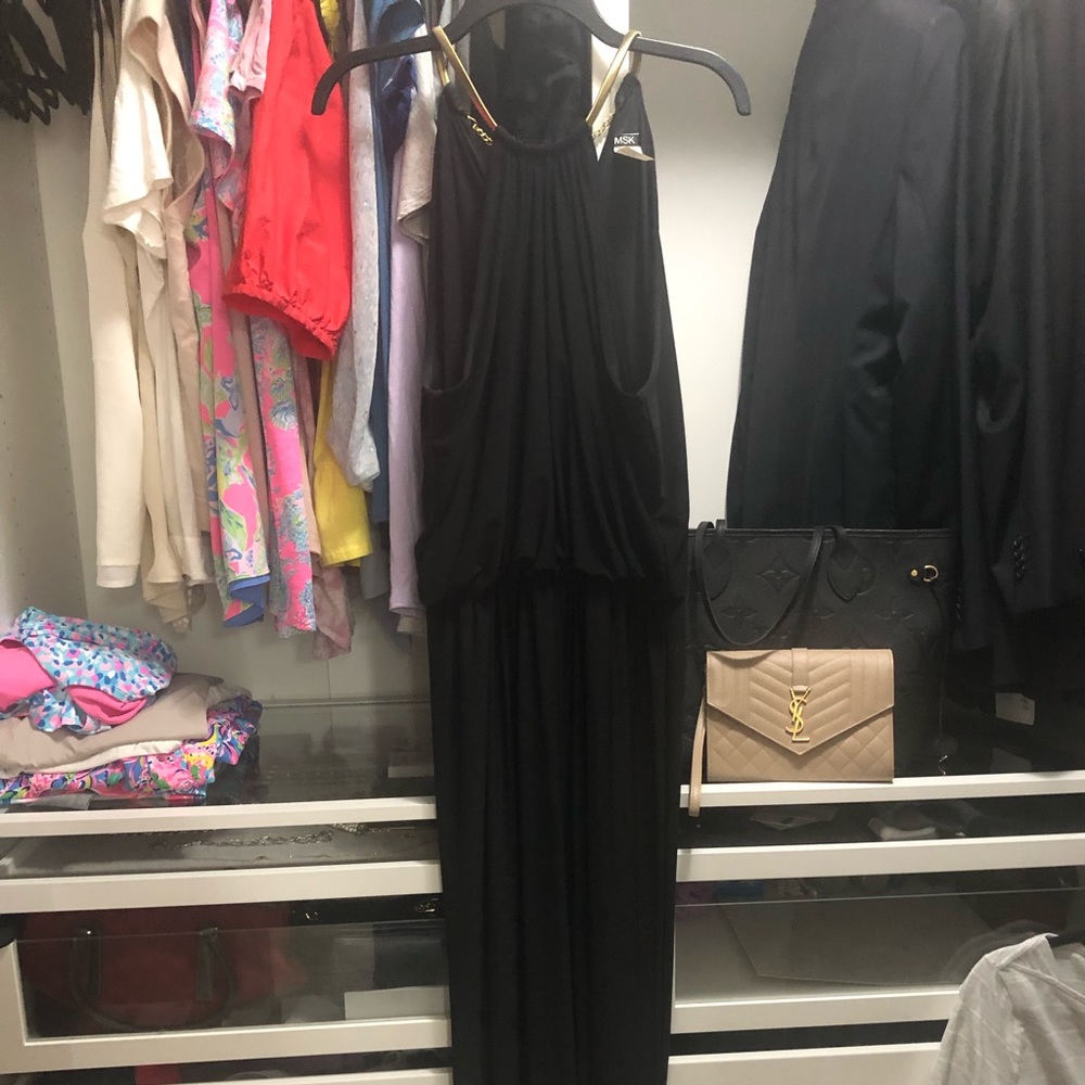 Long black occasion dress-size 16